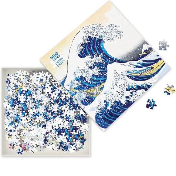 Katsushika Hokusai The Great Wave 1000 Piece Jigsaw Puzzle - Picture 1 of 4